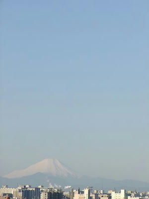 2月24日朝7時半ごろの富士山01